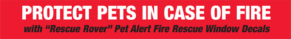 PROTECT PETS IN CASE OF FIRE